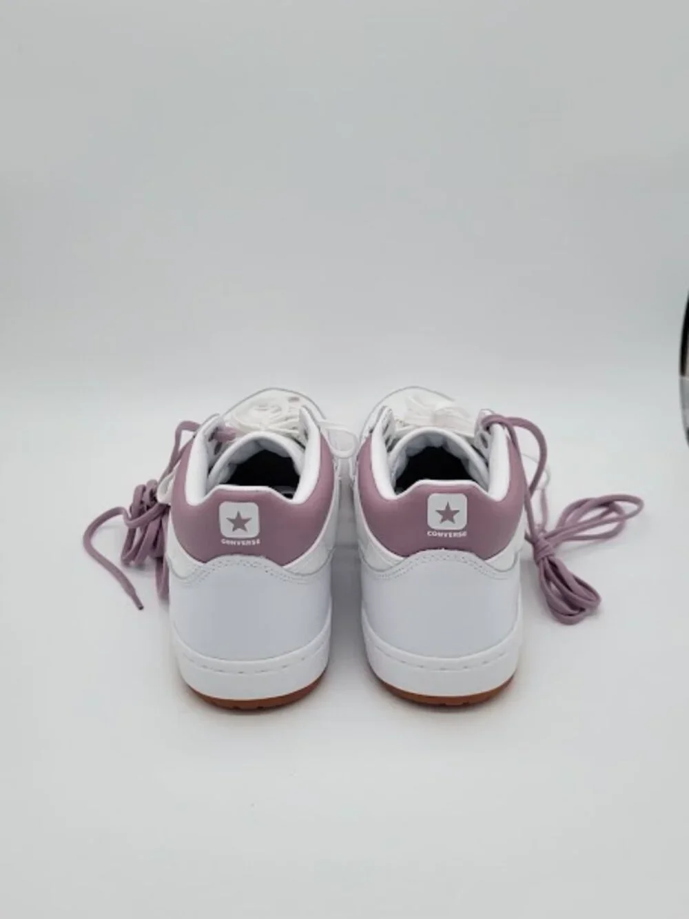 CONVERSE CONS Fastbreak Pro Leather Nylon White Mauve Sneakers M 11/W 12.5 NWOB